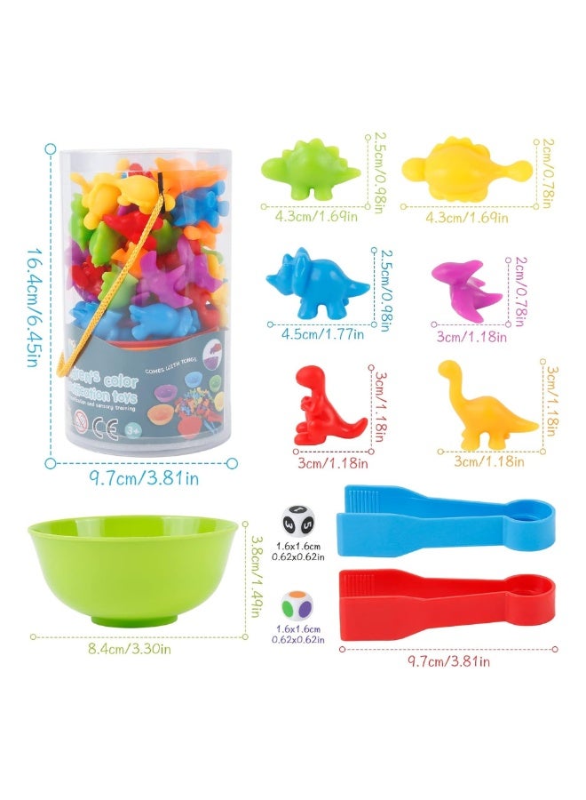 SnuzzleMart  dinosaur-shaped counting/sorting toys Sensory Silicone Suction Fidget Toy Set – 8 Pieces - Image 3